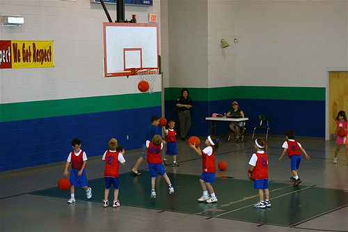 маленькие баскетболисты
